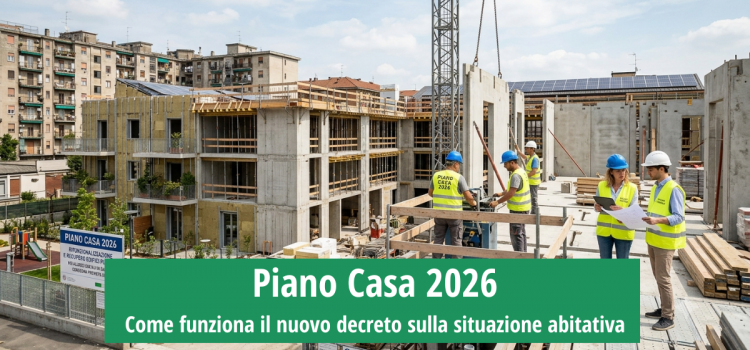 Piano Casa 2026: come funziona il nuovo decreto sulla situazione abitativa