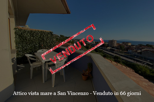 venduto attico vista mare San Vincenzo
